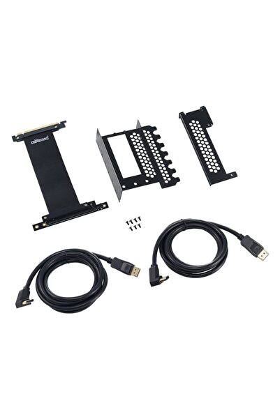 CableMod Suport vertical pentru plăci grafice cu cablu Riser PCIe x16, 2x Dis...