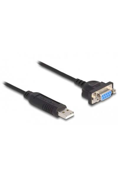 DELOCK Adaptor USB 2.0 la Serial RS-232 D-Sub 9 pini mamă 50cm