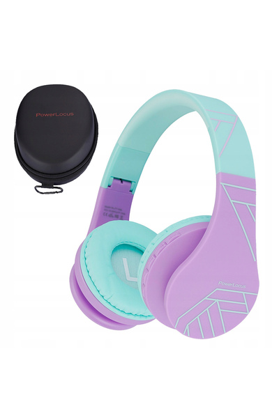 PowerLocus Căști Bluetooth P1 KIDS TealPurple