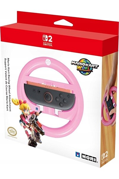 Hori Set de atașare volan de curse pentru Switch 2 (Piersică)