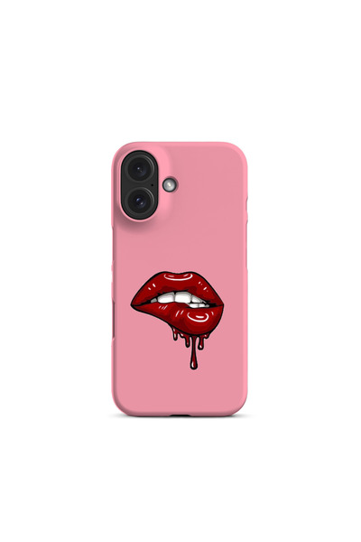 KaffCase iPhone 16 Compatible Velvet Kiss Case Designed Phone Case