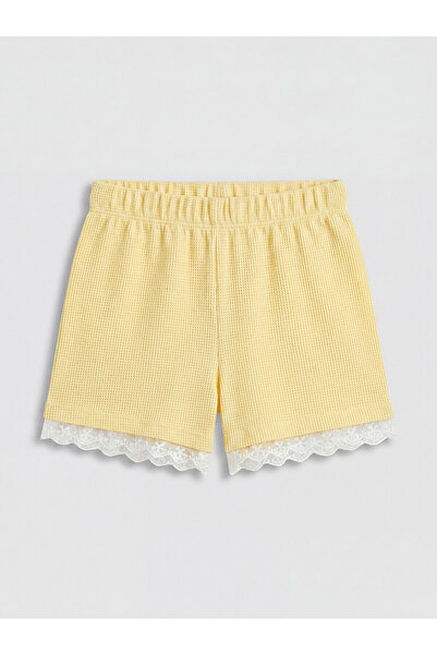 LC Waikiki Özmarka New Season Elastic Waist Girls' Shorts