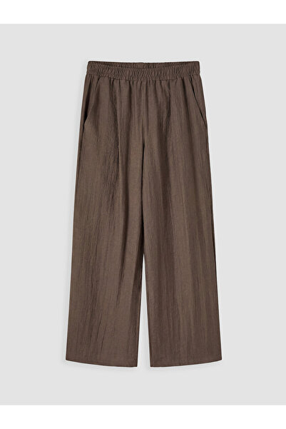 LC Waikiki Rmz Gi̇yi̇m Farkiyla Women's Textured Pants with Waist Cord