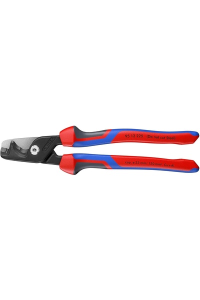 Knipex 95 12 225, StepCut XL, Κόφτης καλωδίων με σταδιακή κοπή, βαριά μόνωση,...