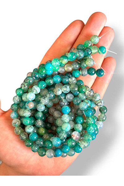 Bozhi Bead Set Agate Natural Stone 8mm - Natural Stone Beads Agate