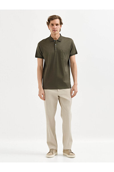 Karaca Haki T-Shirt-Polo Yaka Tişört