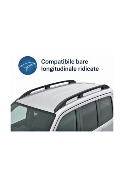OEM Bare portbagaj transversale auto aluminiu compatibile Citroen C4 MPV 2006-2013 92-100 cm, Negru