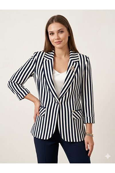 centilmen Babi̇lon Sasi̇n Striped Pocket Flap Jacket 7725