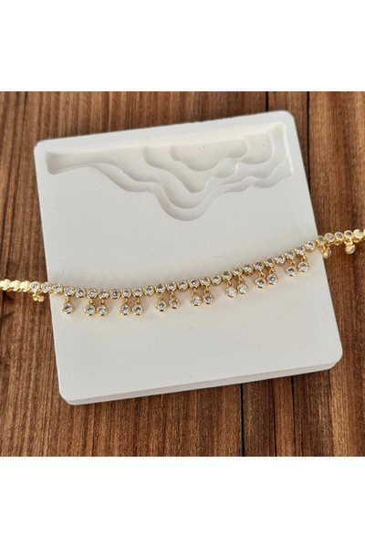 TURKAFONE Hanging Row Stone Bracelet