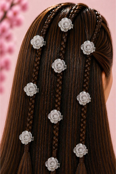MakeWell 1Pc Flower Heart Lotus Flower Strawberry Cherry Butterfly Clip Hairp...