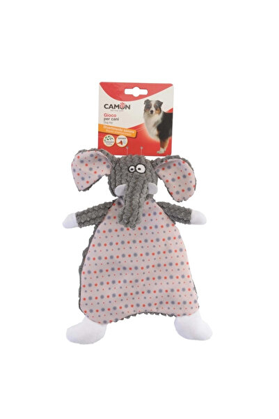 Camon Squeaky and Sound-Making Polyester Elephant and Fox Dog Toy 30 cm