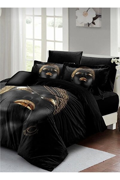 Elmas Dizayn Special Edition 240*260 cm Double Bedding Set Cotton Satin Luxur...