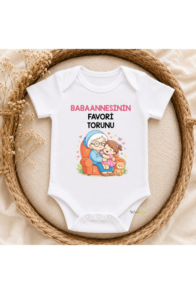 MiniHouse Grandmother Grandmother Written Favorite Granddaughter Baby Bodysuit