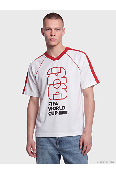 LC Waikiki RMZ GİYİM FARKIYA FIFA 2026 World Cup Tricou imprimat pentru bărbați