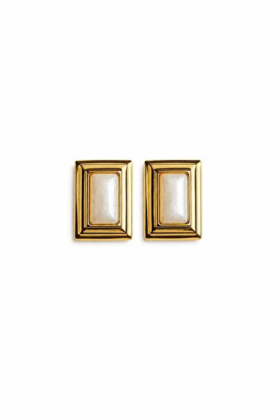 Charmist Steel Gold Black Sany Earrings