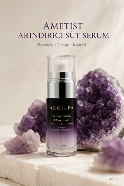Argilea Amethyst Clarifying Milky Serum | Ametist Arındırıcı Süt Serum - 40 ml