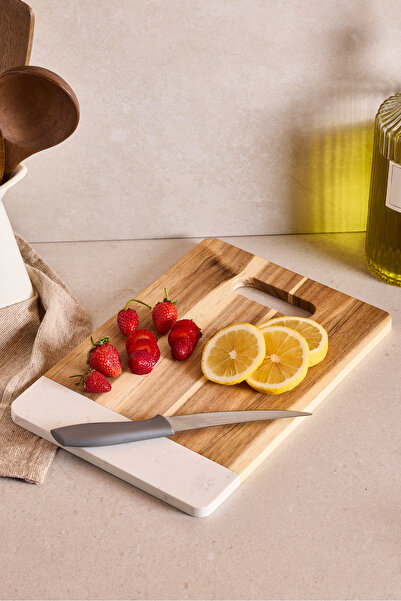 Perotti Std-Geate Marble Acacia Cutting Board 32X22 cm