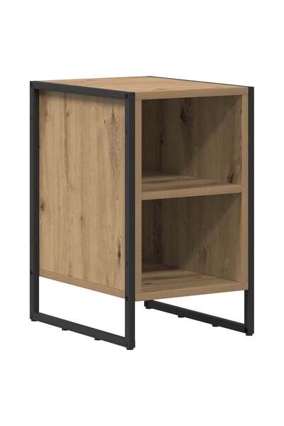 vidaxl Noptieră Stejar artizanal 39.5 x 30 x 50 cm Lemn compozit