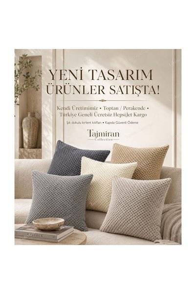 HEYTGAH Luxury Plush Cushion Cover_1 Piece Single-Sided Cube Cushion Cover_Soft Cushion Cover with Hidden Zipper 42X42 Chickpea Pattern Mink Color