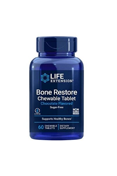 Life Extension Bone Restore 60 tablete masticabile cu gust de Ciocolata, Fara...