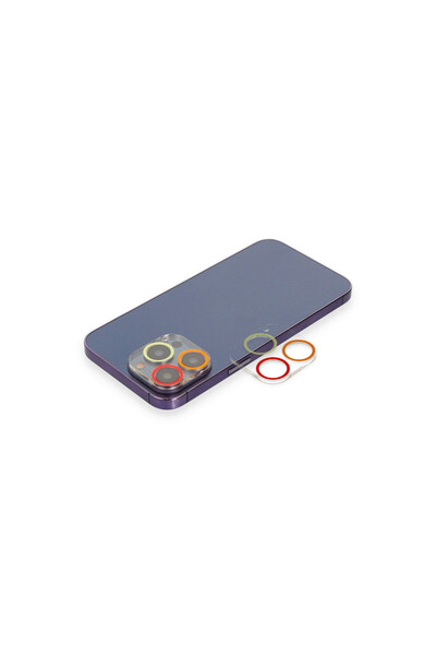 OSKA GLOBAL Iphone 13 pro color camera lens protection glass - orange-red
