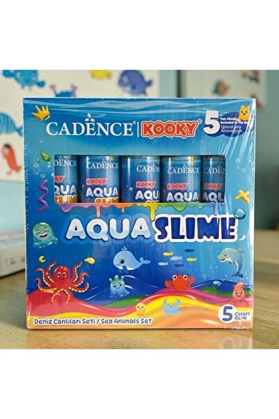 Cadence Kooky Aqua Slime Deniz Canlıları Seti 5 Renk