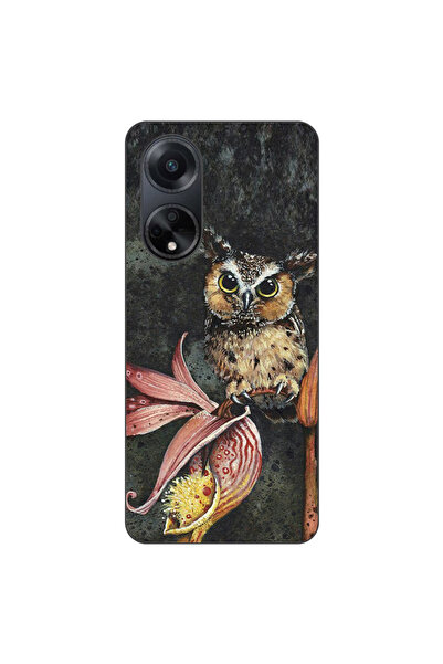 OEM Husa compatibila cu Oppo A98 5G Silicon Gel Tpu Model Owl Painted