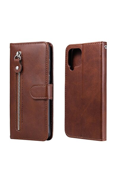 sscase Fashion Calf θήκη Πορτοφόλι Brown (Samsung Galaxy A22 4G)