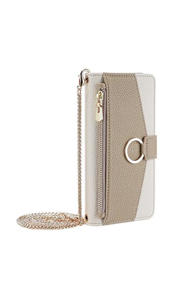 sscase Mirror Zipper Θήκη Πορτοφόλι White (Motorola Edge 40 Neo)