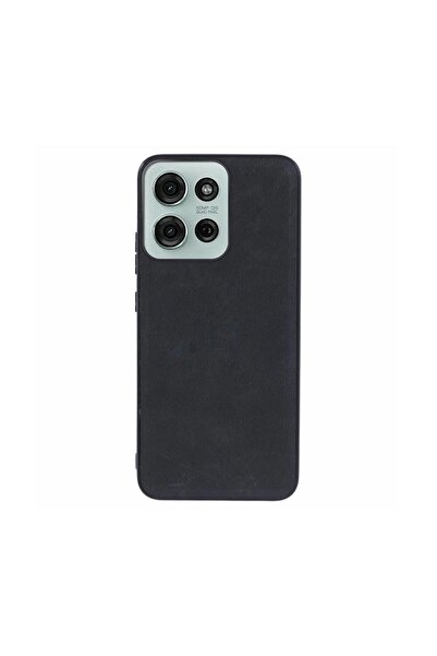 sscase Leather Coated Σκληρή Θήκη Black (Motorola Moto G75 5G)