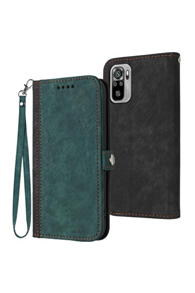sscase Double Buckle Θήκη Πορτοφόλι Dark Green (Xiaomi Redmi Note 10/Note 10s)