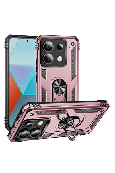 sscase Shockproof Σκληρή Θήκη με Δαχτυλίδι Rose Gold (Xiaomi Redmi Note 13 Pr...