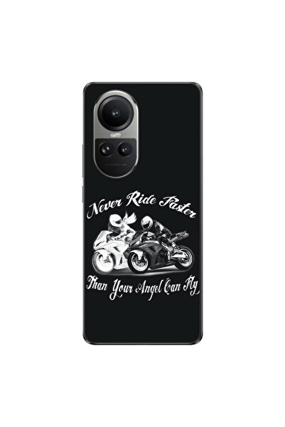 OEM Husa compatibila cu Oppo Reno10 5G Silicon Gel Tpu Model Never Ride Faster