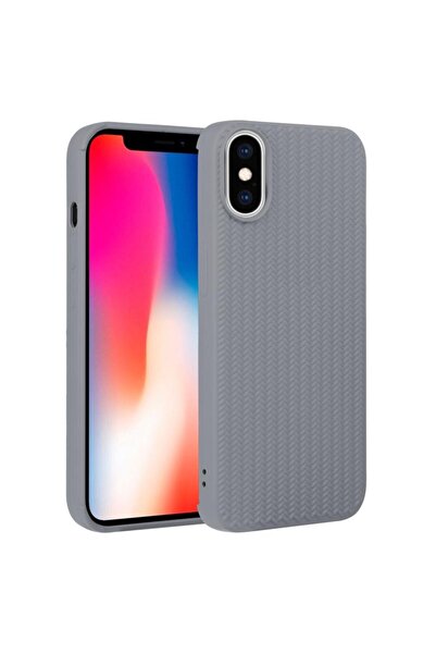 sscase Weave Texture Θήκη Σιλικόνης Grey (Apple iPhone X/Xs)