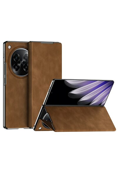 sscase Nappa Texture Σκληρή Θήκη Brown (Oppo Find N6 5G)