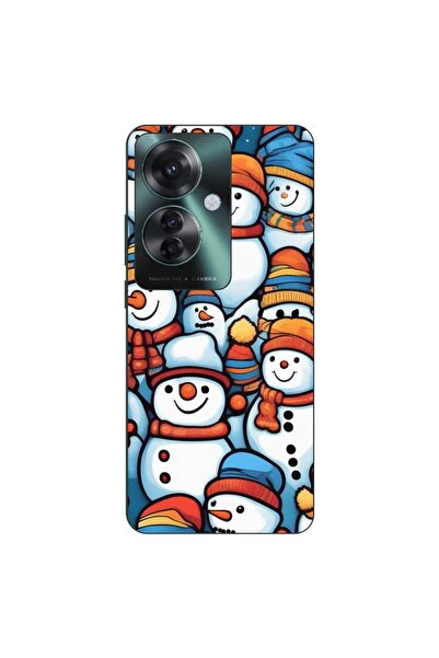 OEM Калъф, съвместим с Oppo Reno11 F 5G, силиконов гел TPU модел с десен Снеж...