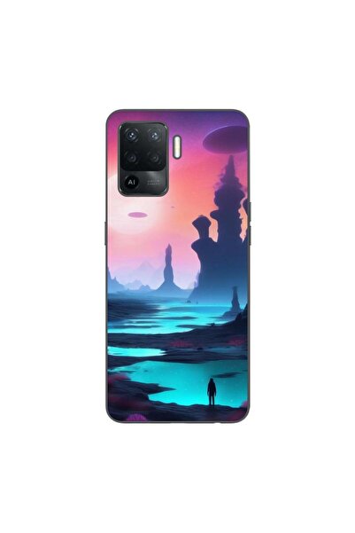 OEM Husa compatibila cu Oppo Reno5 Lite Silicon Gel Tpu Model Mystic Planet