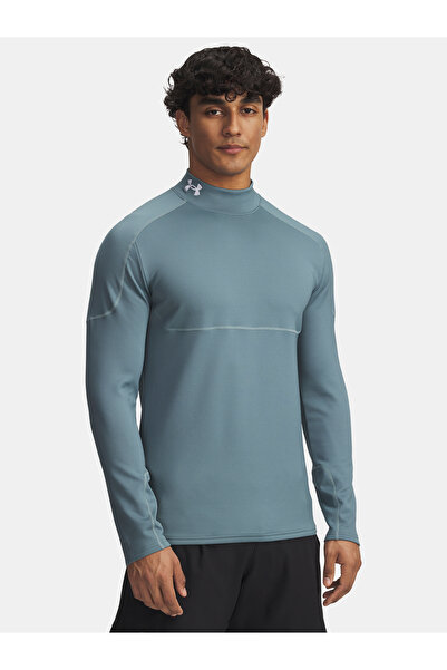 Under Armour Pánské tričko Cold Weather Grid LS Mock-BLU