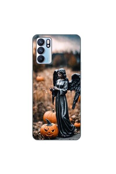 OEM Husa compatibila cu Oppo Reno6 5G Silicon Gel Tpu Model Halloween Dovleac...
