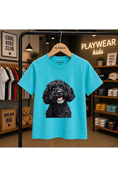 playwear تي شيرت كارانكل دوج مطبوع 100% للأطفال من الجنسين 5 6 -7 8-9 10 -11 ...