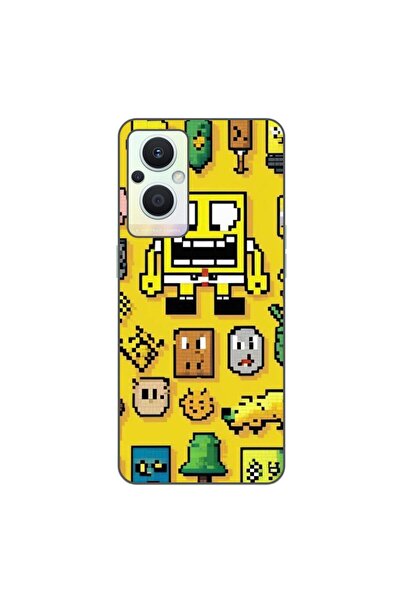 OEM Case compatible with Oppo Reno7 Lite Silicone Gel Tpu Pattern Pixel Art S...