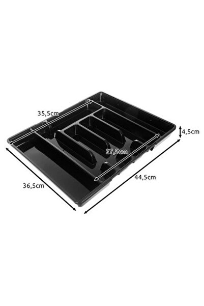 Ruhhy Adjustable Cutlery Drawer Organizer 28-45 cm, Extendable, 5-7 Compartme...