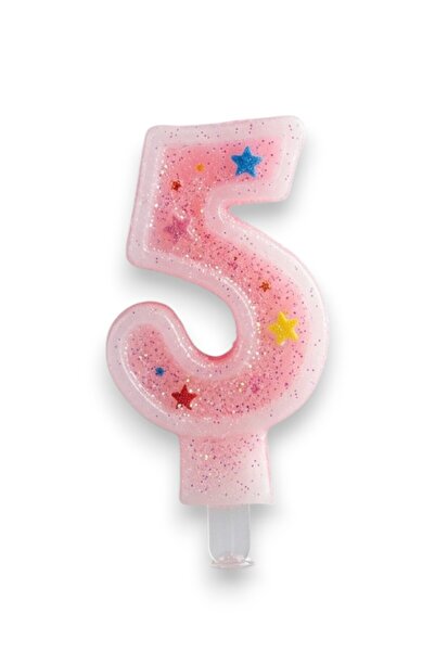 Limmy Five-Digit Pink Candle Birthday Cake Candle (7X3) cm - Numbered Candle ...