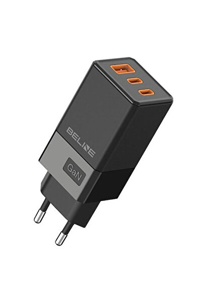 Beline Φορτιστής χωρίς καλώδιο GaN με θύρα USB-A και 2 θύρες USB-C, Παροχή ισ...