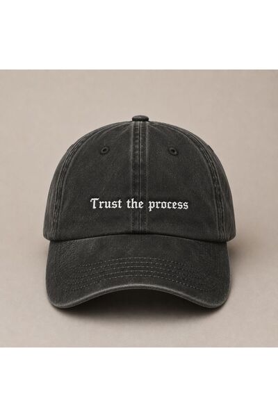 WeavedCo قبعة بيسبول مطرزة بتصميم "Trust The Process" (الثقة في العملية) قابل...