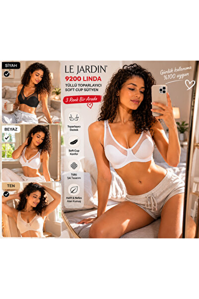 Le Jardin 9200 Linda Tulle Gatherer Soft Cup Σουτιέν για καθημερινή άνετη χρή...