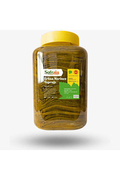 Erbaa Safran SOFRALA - 5kg Erbaa Narince Salamura Asma Yaprağı - İnce Damarlı...