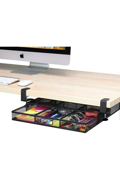 Homeify Metal Organizer Drawer, Modern Design, Black, Made of Metal, Attaches...