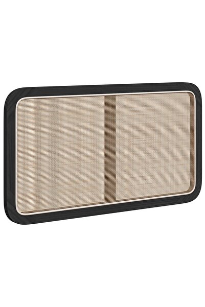 vidaxl Tăblie cap cu headboard Negru 100 x 55 x 3 cm Ratan
