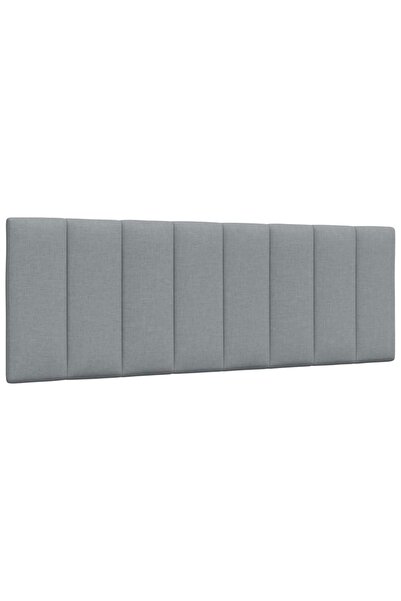 vidaxl Pernă tăblie de pat, Hanko, gri deschis, 120 cm, material textil